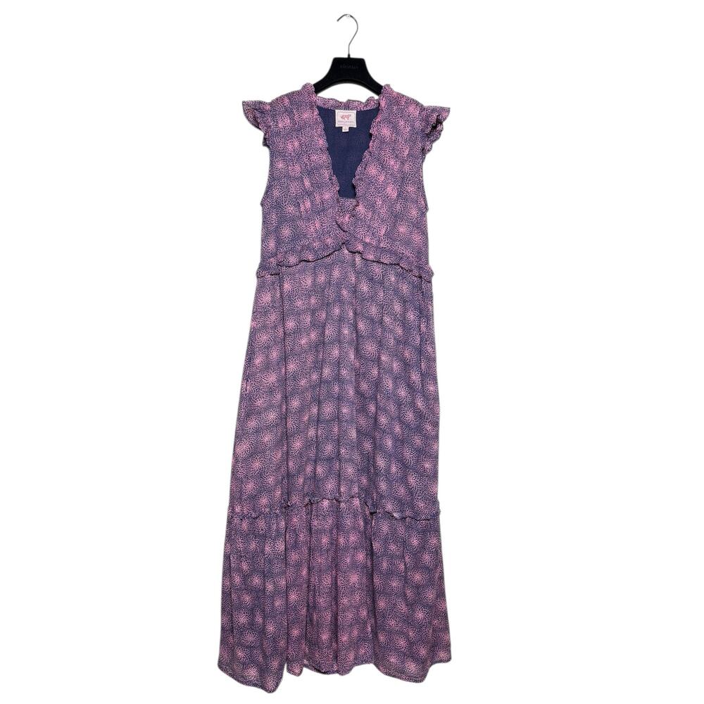 Banjanan Constance Cotton Maxi Dress Blueprint Size Large - Picture 5 of 10